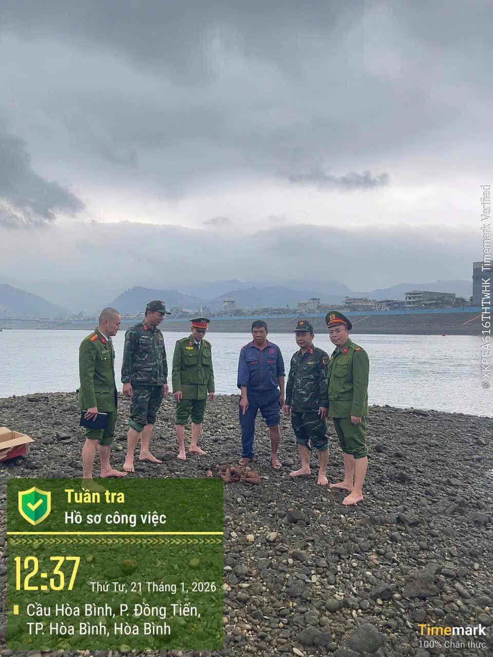 Nơi phát hiện những quả đạn cối. Ảnh: Công an tỉnh Phú Thọ.