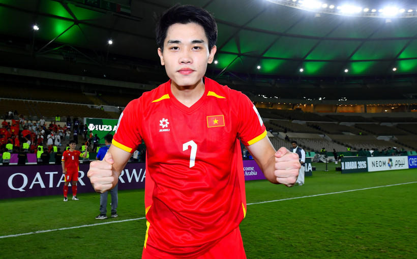 Tiền đạo Đình Bắc giành danh hiệu "Vua phá lưới" Vòng chung kết U23 châu Á 2026 với 4 bàn thắng. (Ảnh: afc).