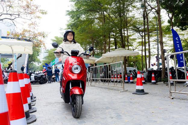 Trải nghiệm lái thử xe điện được hưởng ứng mạnh mẽ tại sự kiện