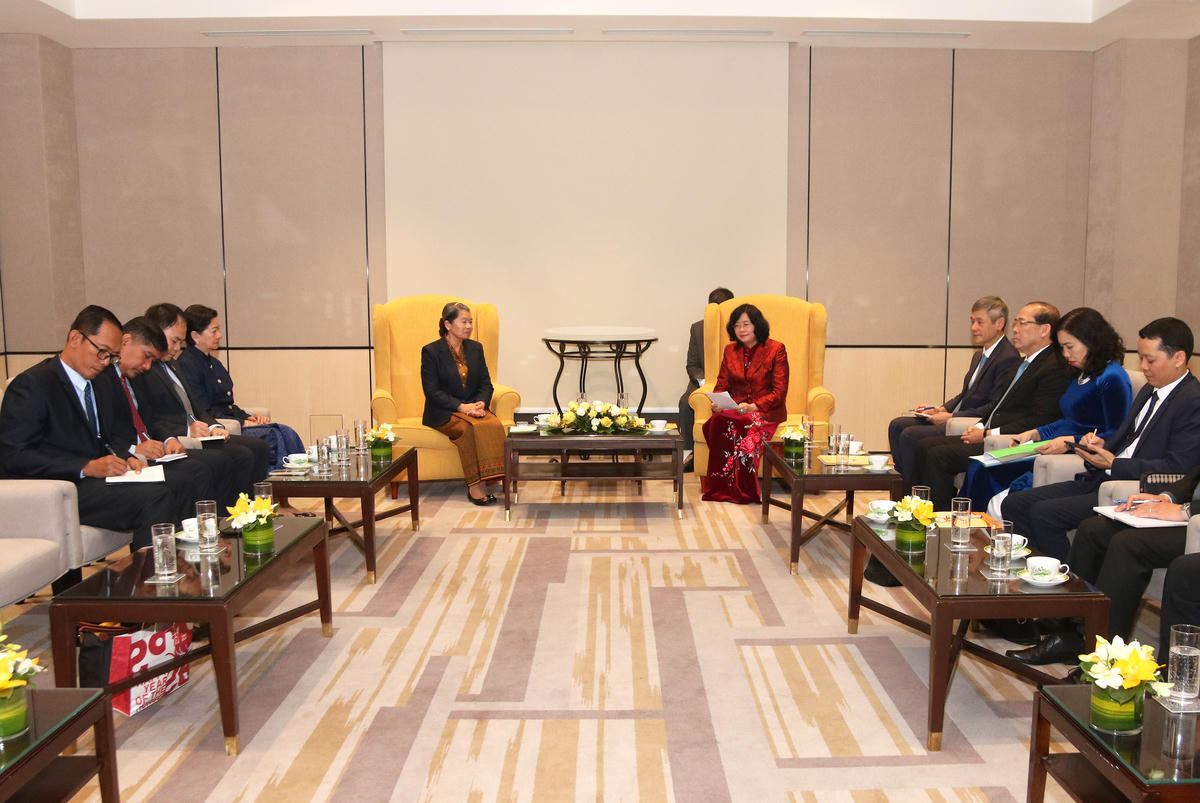 Quang cảnh buổi tiếp.