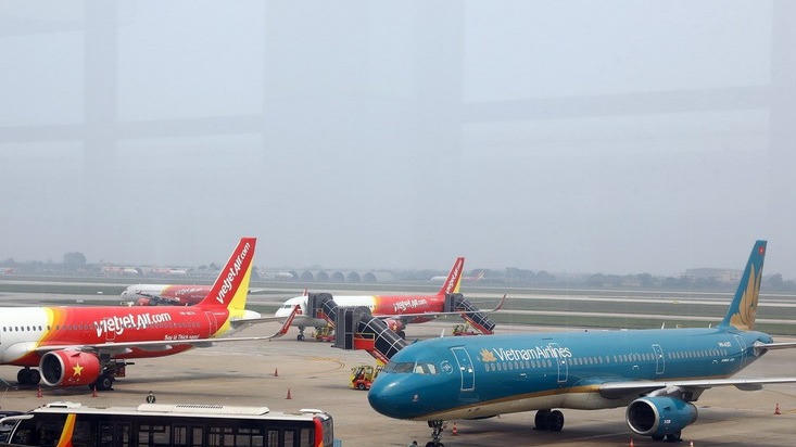 4 chuyến bay chuyển hướng hạ cánh do sương mù tại sân bay Nội Bài