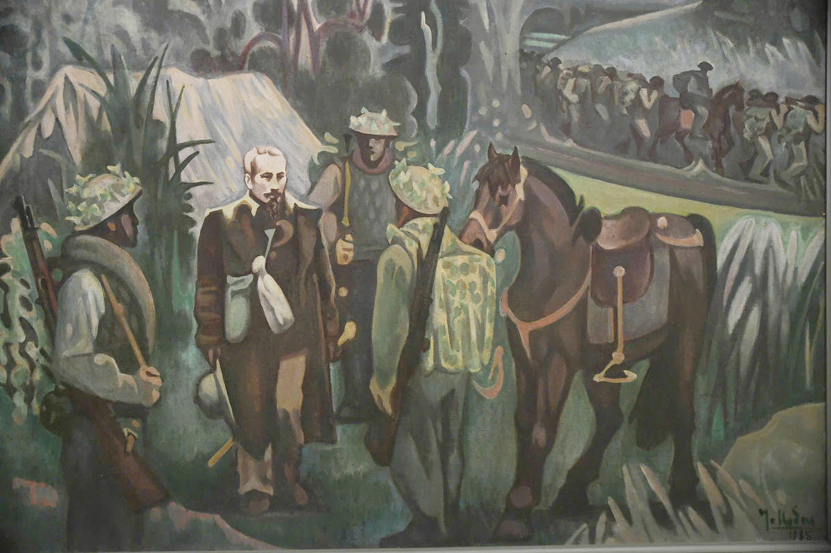 Trong giai đoạn kháng chiến, hình ảnh ngựa sát cánh cùng chiến sĩ, đặc biệt bên cạnh Chủ tịch Hồ Chí Minh. Ảnh: Phạm Sỹ.

