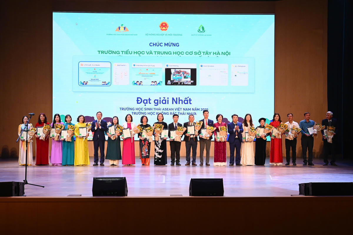 Vinh danh 60 Trường học sinh thái ASEAN Việt Nam 2025