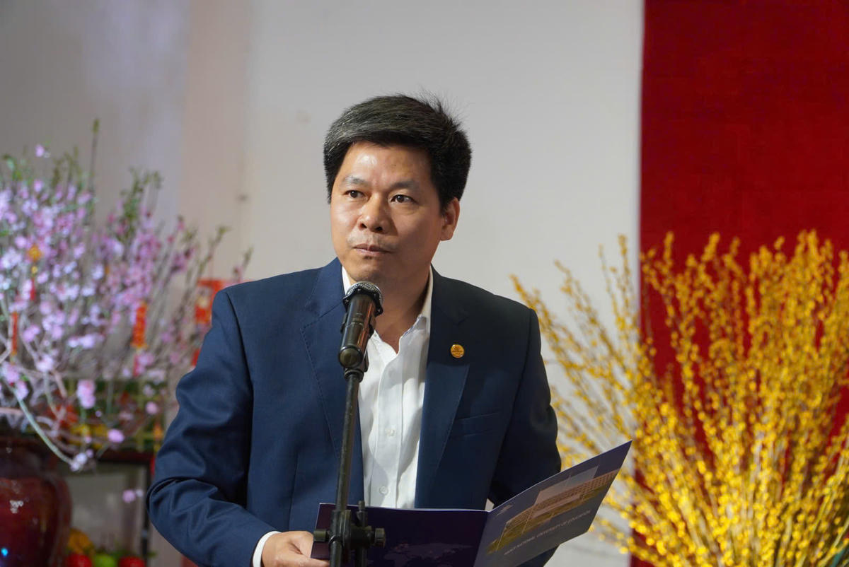 PGS.TS Kiều Văn Hoan – Phó Hiệu trưởng Trường Đại học Sư phạm Hà Nội phát biểu tại sự kiện.