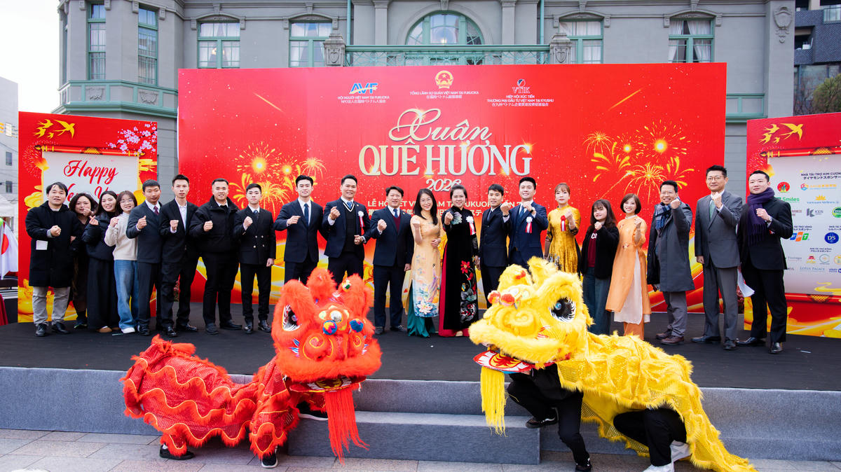 Tổng Lãnh sự quán Việt Nam tại Fukuoka phối hợp với Hội Người Việt Nam tại Fukuoka và Hiệp hội Doanh nghiệp Việt Nam tại Kyushu tổ chức chương trình Xuân Quê Hương 2026 – Tết Việt Nam tại Fukuoka lần thứ 7. 