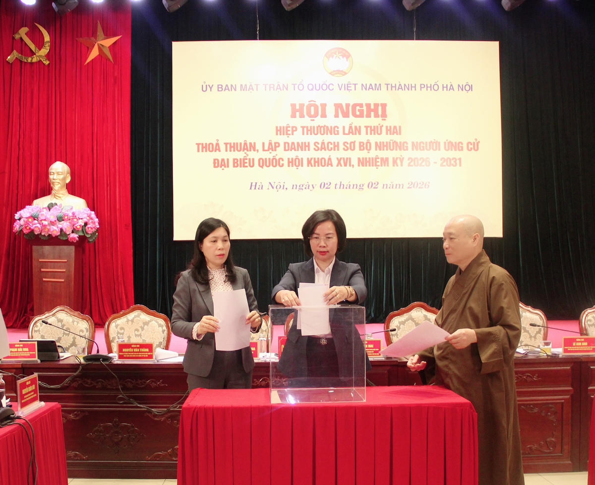 Bỏ phiếu giới thiệu sơ bộ danh sách tham gia ứng cử đại biểu Quốc hội khoá XVI, nhiệm kỳ 2026-2031.. 