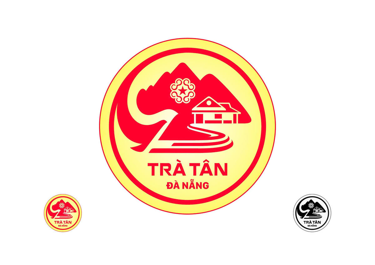 Biểu trưng chính thức của xã Trà Tân. Ảnh: CV.