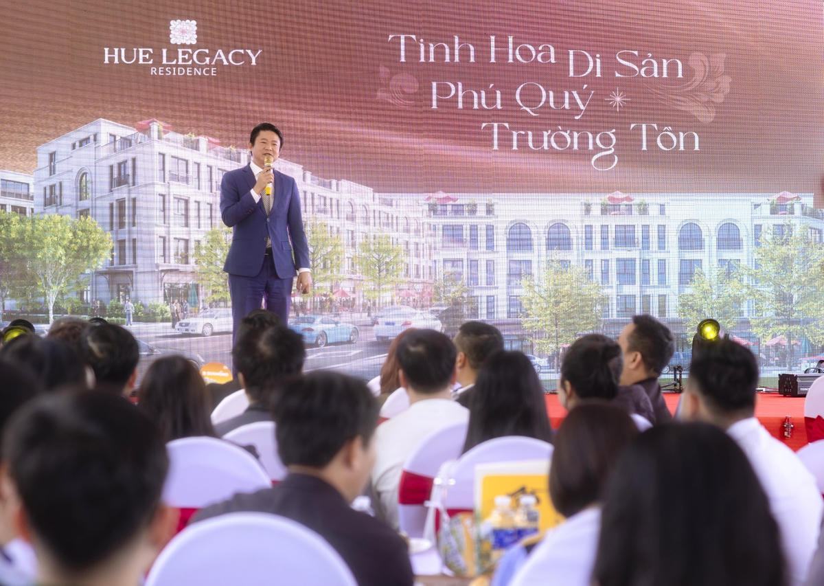 Đại diện chủ đầu tư giới thiệu về dự án Hue Legacy Residence