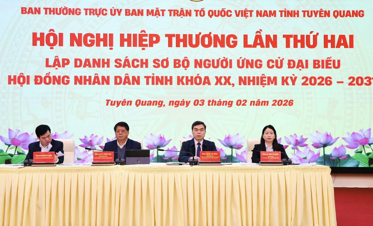 Ban Thường trực Ủy ban MTTQ Việt Nam tỉnh Tuyên Quang chủ trì Hội nghị.