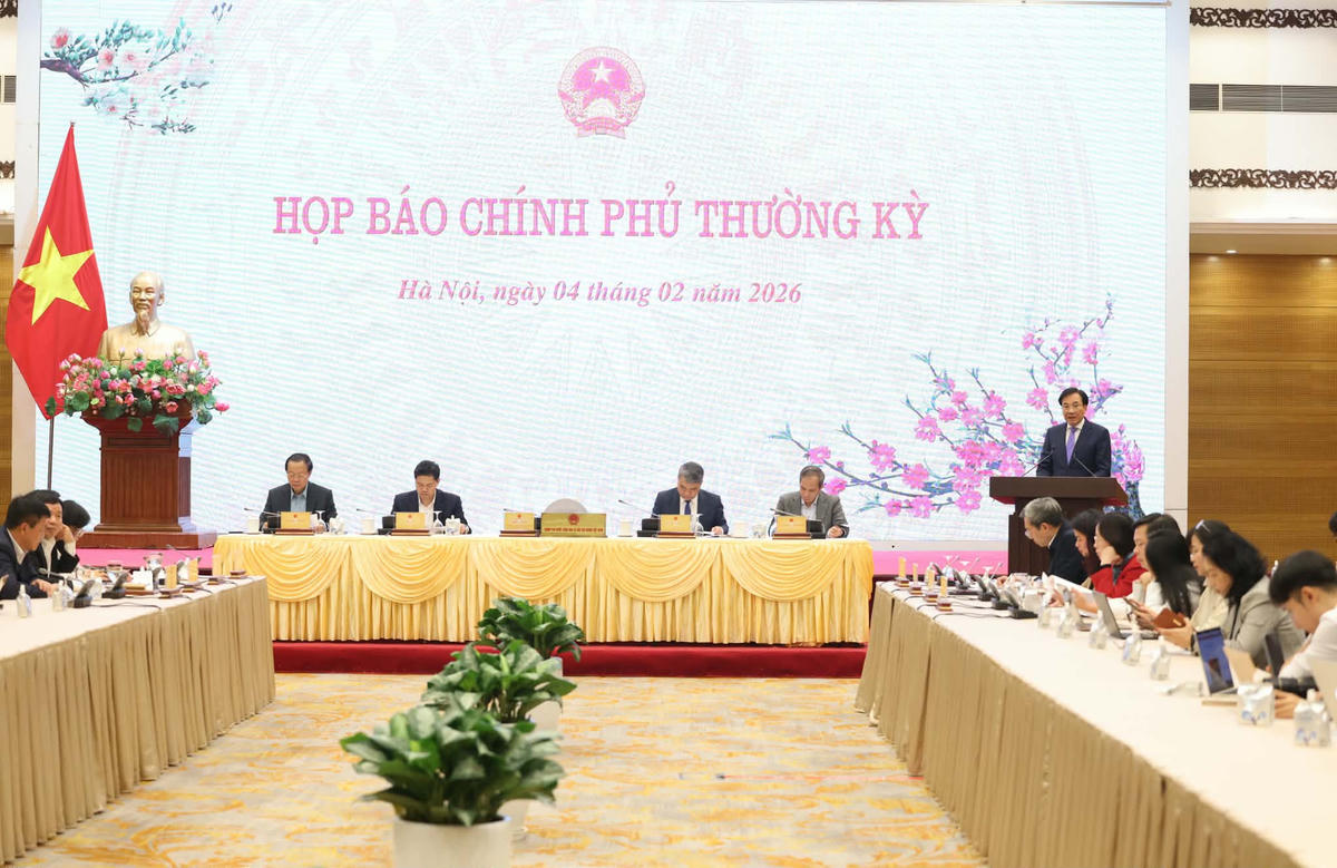 Họp báo Chính phủ thường kỳ tháng 1/2026