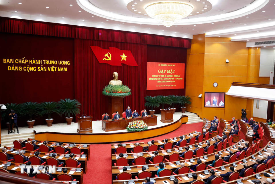 Tổng Bí thư Tô Lâm phát biểu. (Ảnh: Thống Nhất/TTXVN)