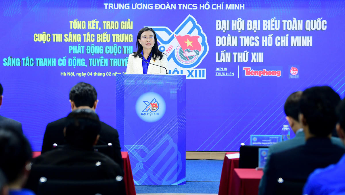 Bí thư Trung ương Đoàn Nguyễn Phạm Duy Trang phát biểu tổng kết cuộc thi.