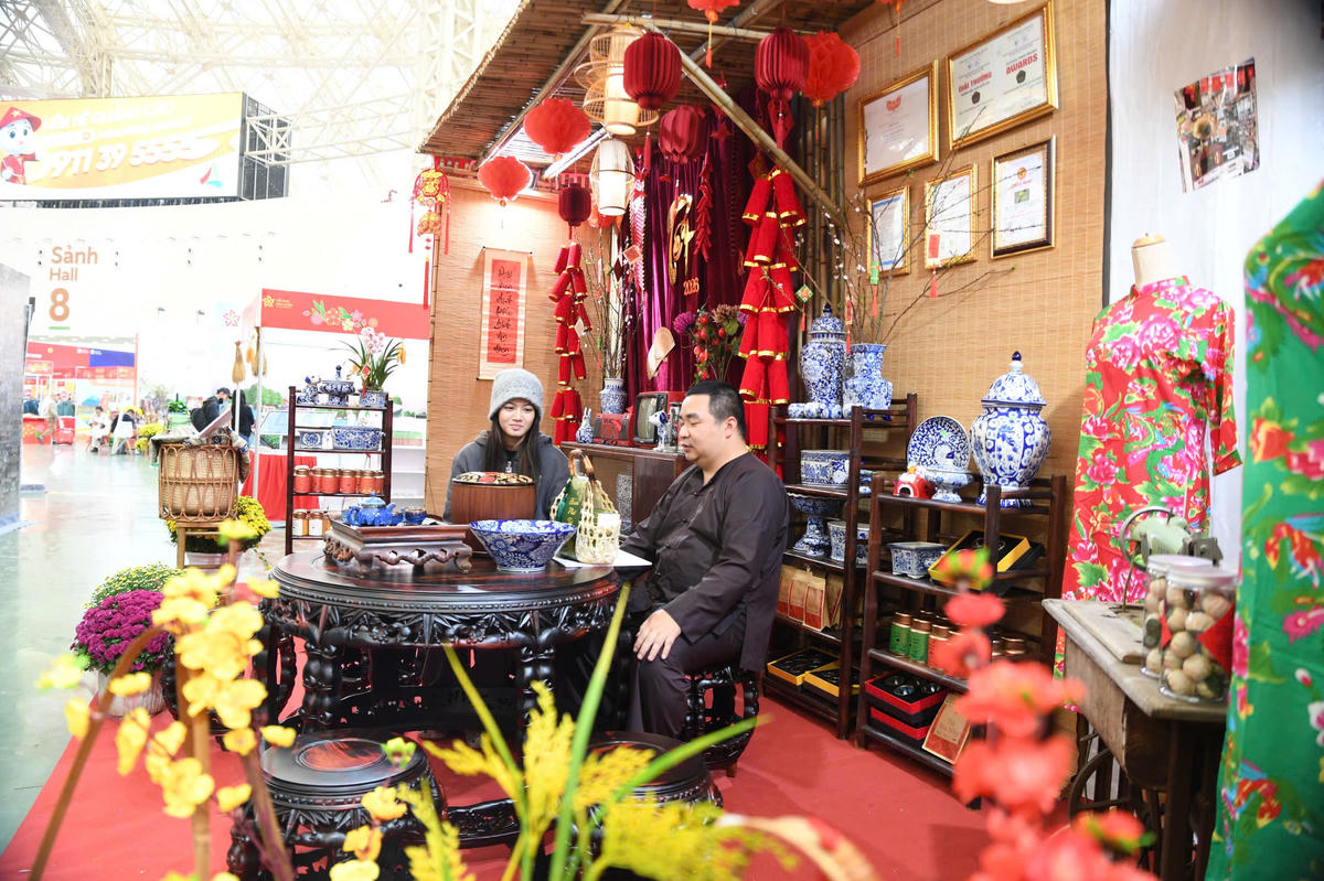 Không gian Tết xưa. Ảnh: Phạm Sỹ.