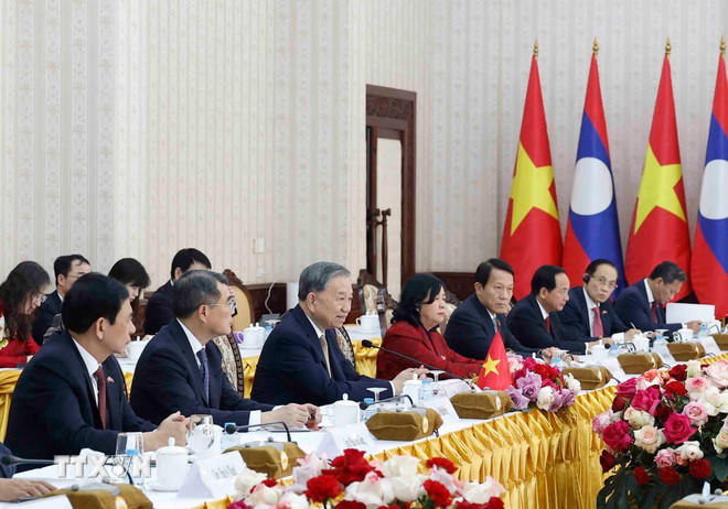 Tổng Bí thư Tô Lâm phát biểu. (Ảnh: Thống Nhất/ TTXVN)