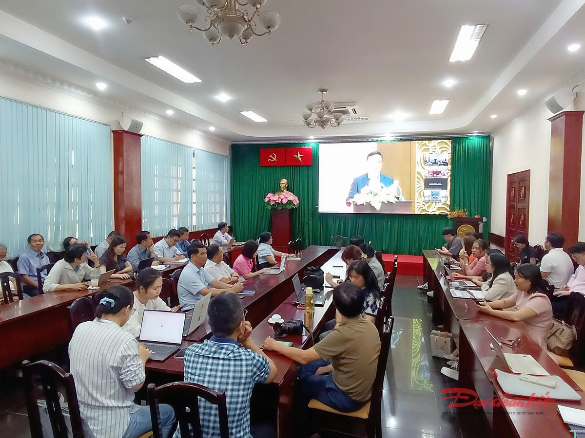 Đại diện các cơ quan báo chí tham gia Hội nghị tại điểm cầu TP Hồ Chí Minh. Ảnh: Hồng Phúc.