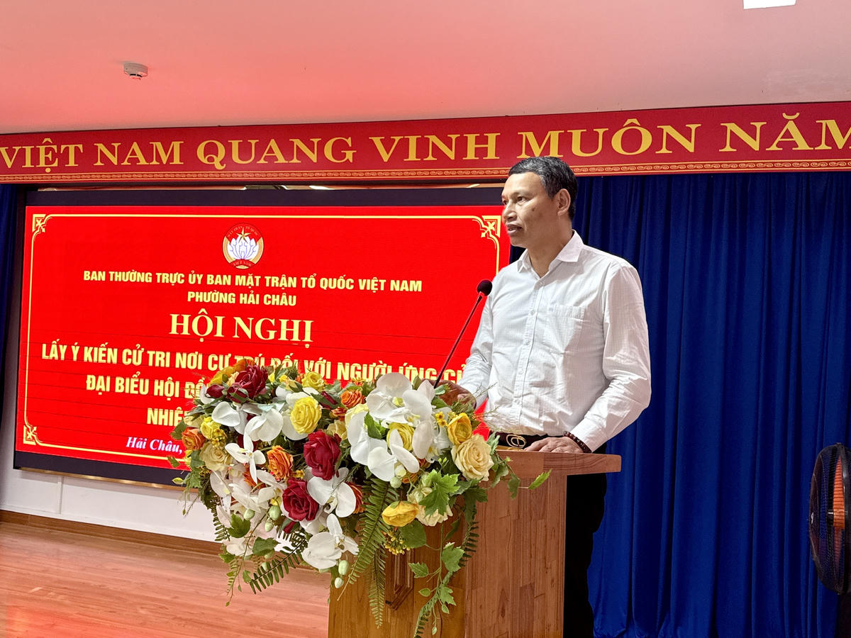 Ông Hồ Ky Minh phát biểu tại hội nghị. Ảnh: Nguyễn Tú.
