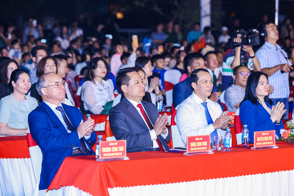 Ông Trương Thành Trung - Ủy viên Ủy ban Trung ương MTTQ Việt Nam, Bí Thư Đảng ủy - Tổng Biên tập Báo Đại đoàn kết tham dự Chương trình. Ảnh: Quang Vinh.