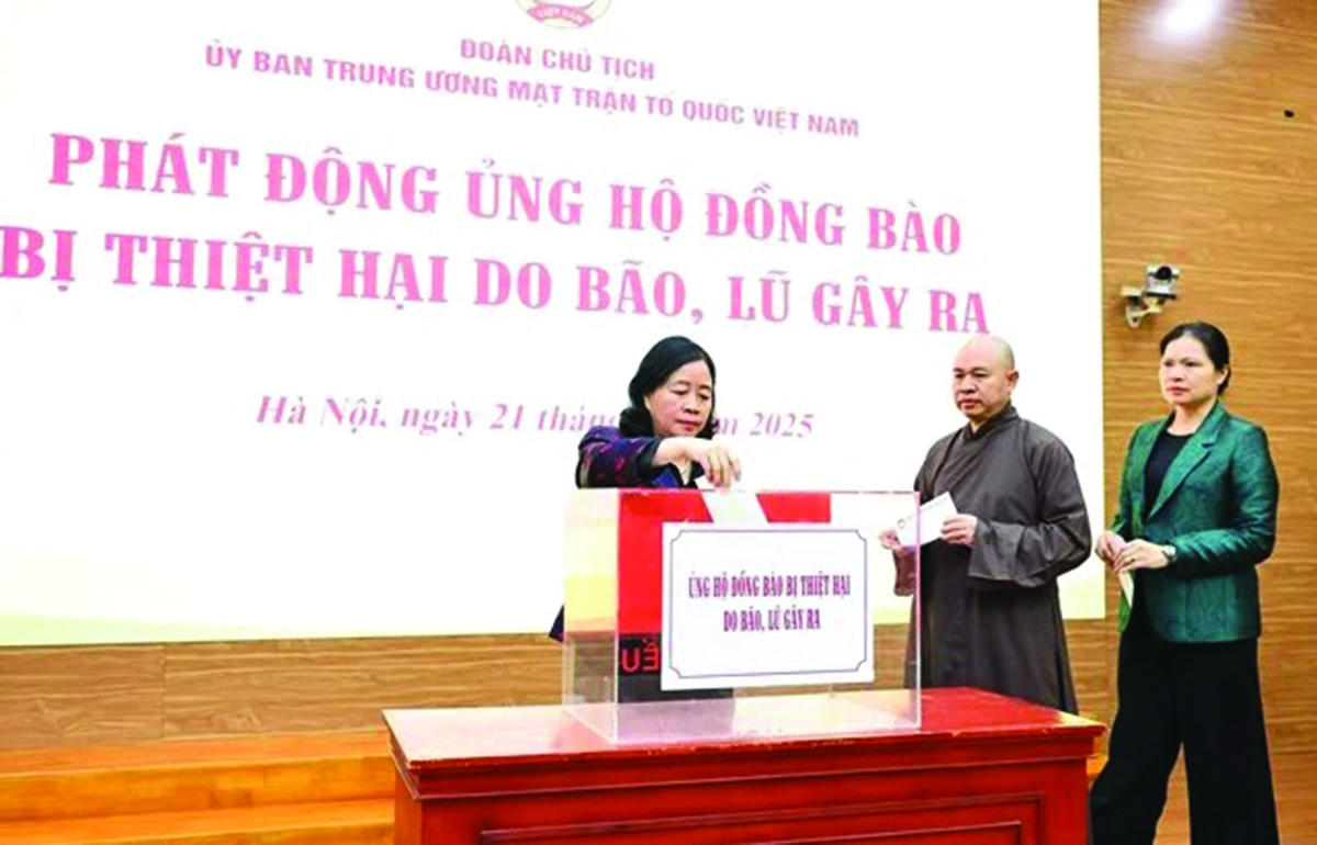 Đoàn Chủ tịch UBTƯ MTTQ VIệt Nam ra lời kêu gọi ủng hộ đồng bào vùng bão lụt.