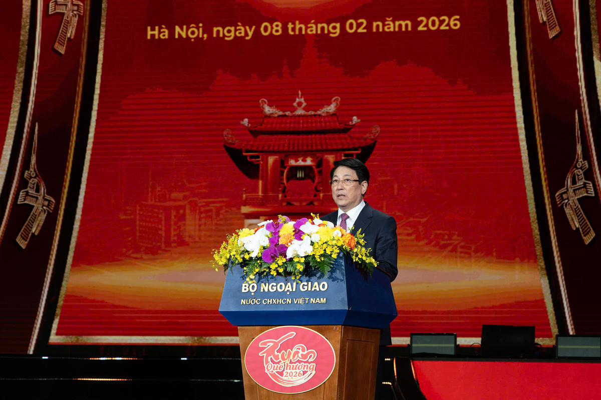 Chủ tịch nước Lương Cường phát biểu tại Chương trình (Ảnh: Thuỷ Nguyên)