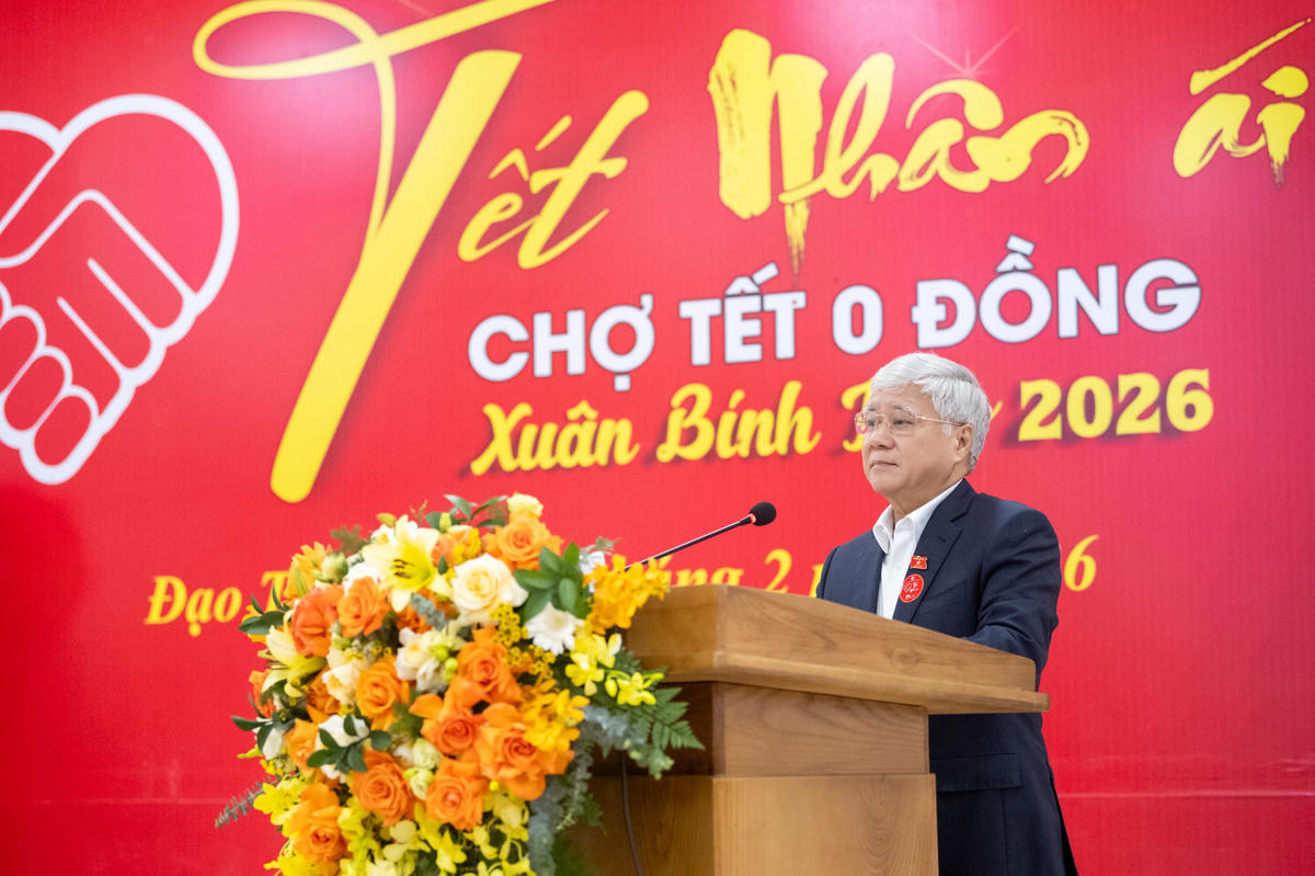 Phó Chủ tịch Thường trực Quốc hội Đỗ Văn Chiến phát biểu tại chương trình