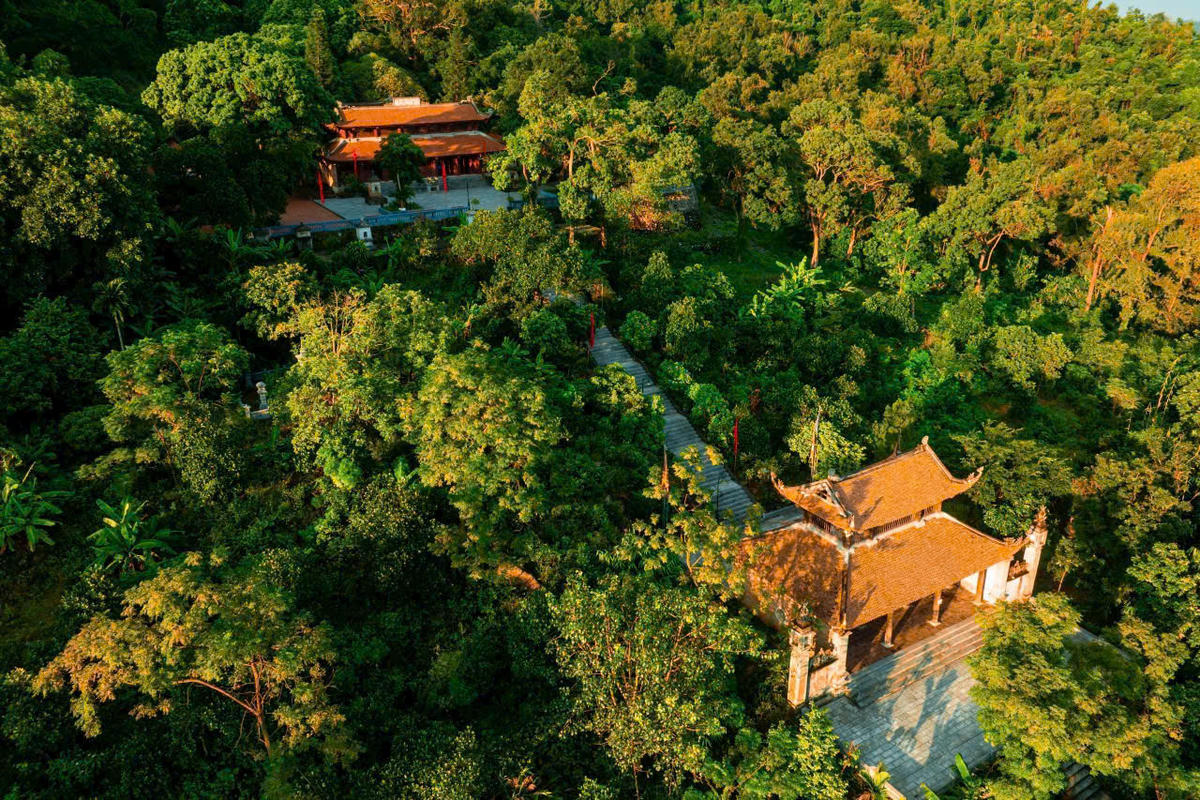 Chùa Thanh Mai - ngôi chùa nằm trong quần thể di tích, danh thắng Yên Tử - Vĩnh Nghiêm - Côn Sơn, Kiếp Bạc được UNESCO vinh danh. Ảnh: Đàm Thanh