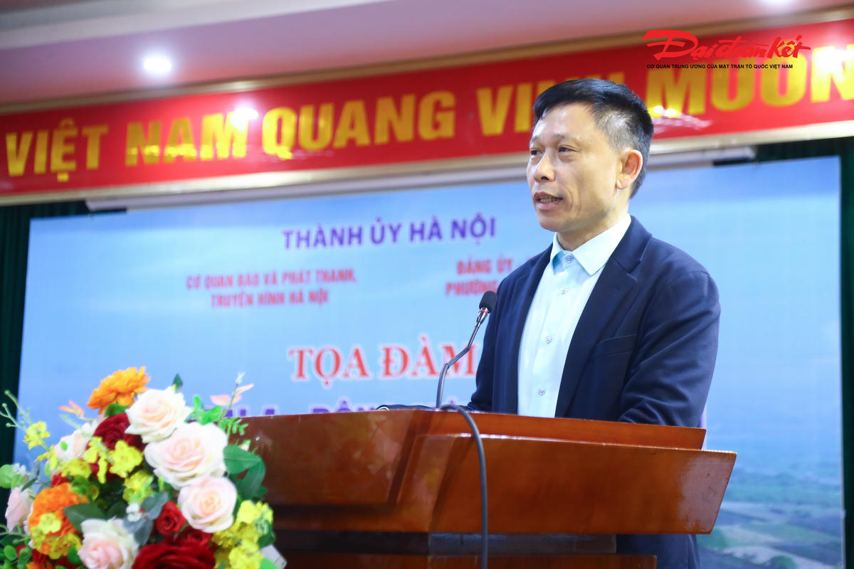  PGS.TS Nguyễn Thành Lợi - Phó Giám đốc Báo và Phát thanh, Truyền hình Hà Nội.