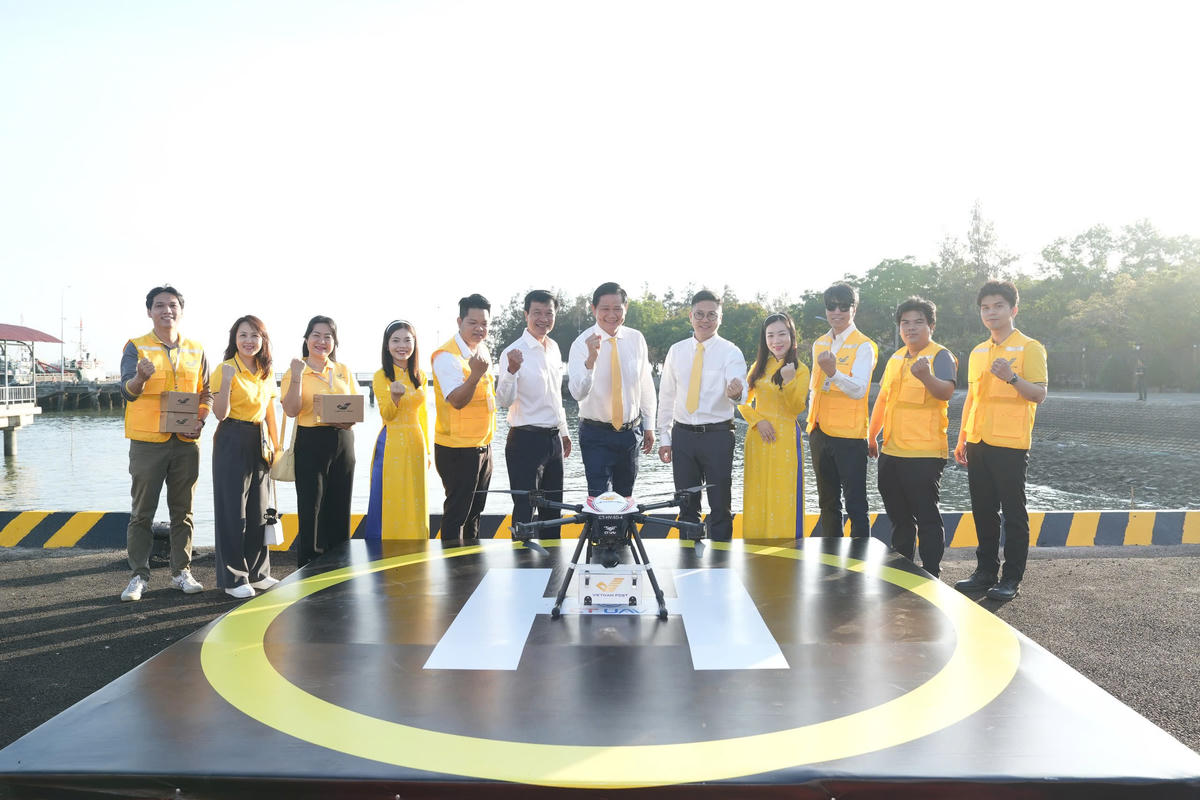 UAV sử dụng trong tuyến giao hàng Cần Giờ - Vũng Tàu.