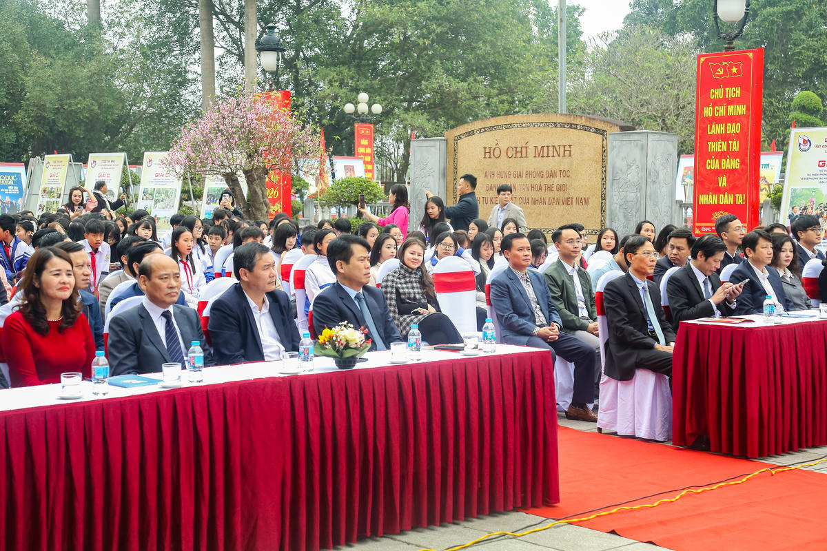 Các đại biểu dự khai mạc Hội báo Xuân Ảnh: Đình Minh