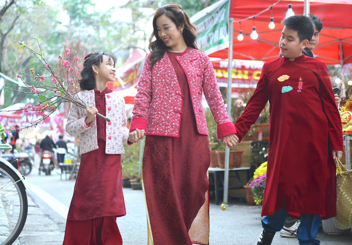 Sắc xuân lan tỏa, làm ấm lòng người. Ảnh: Phạm Sỹ.