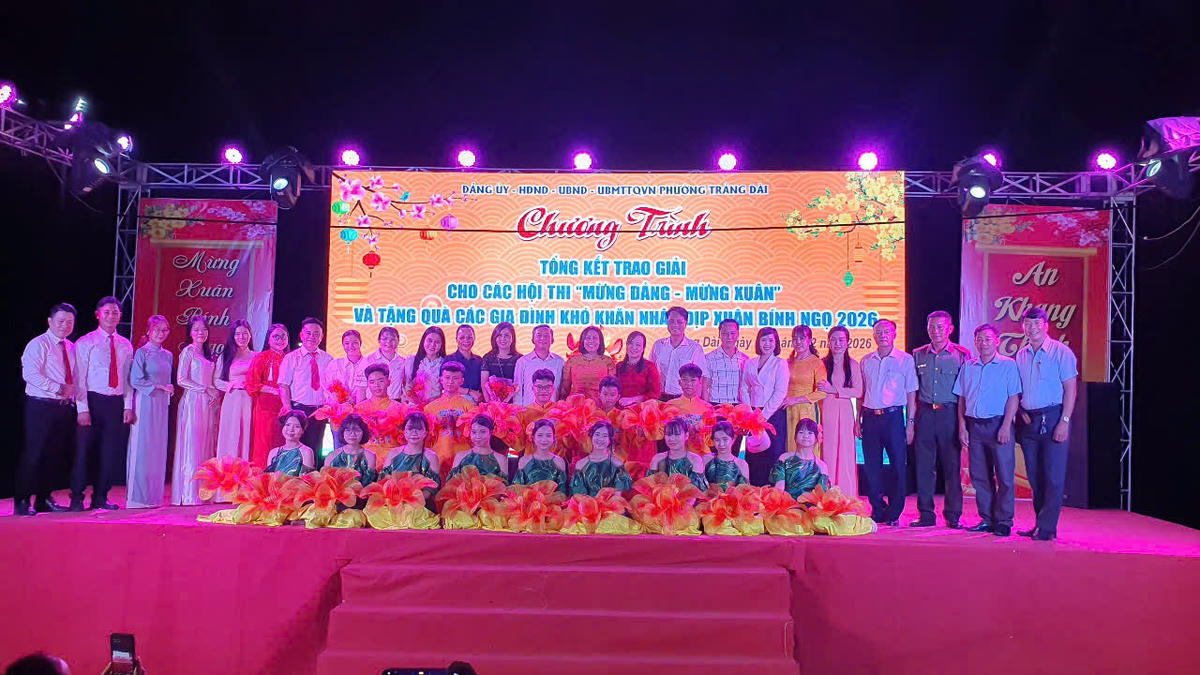 Chuỗi hoạt động “Mừng Đảng – Mừng Xuân Bính Ngọ 2026” của phường Trảng Dài. Ảnh: N.L