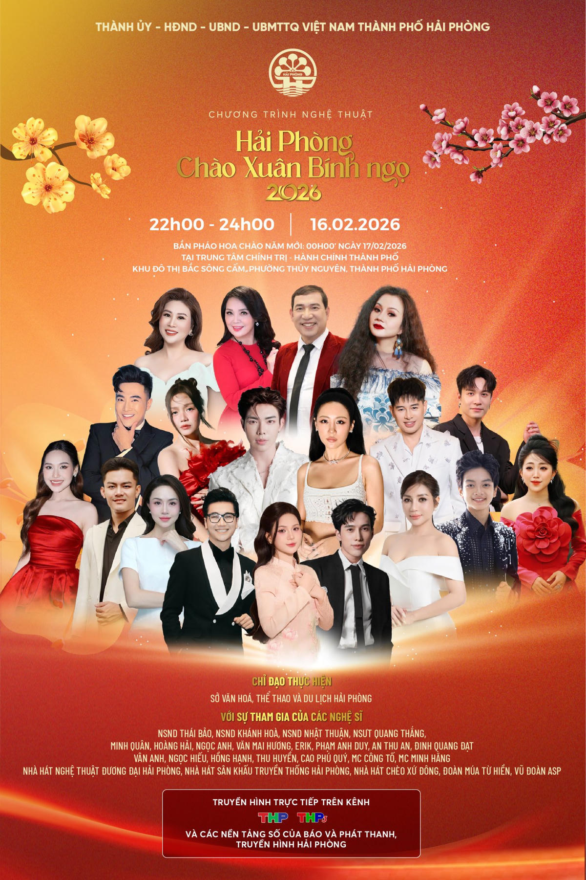 Chương trình quy tụ nhiều nghệ sĩ tên tuổi như Thái Bảo, Văn Mai Hương, Erik cùng đông đảo nghệ sĩ, diễn viên, thiếu nhi thành phố. Ảnh: Sở VHTTDL. 