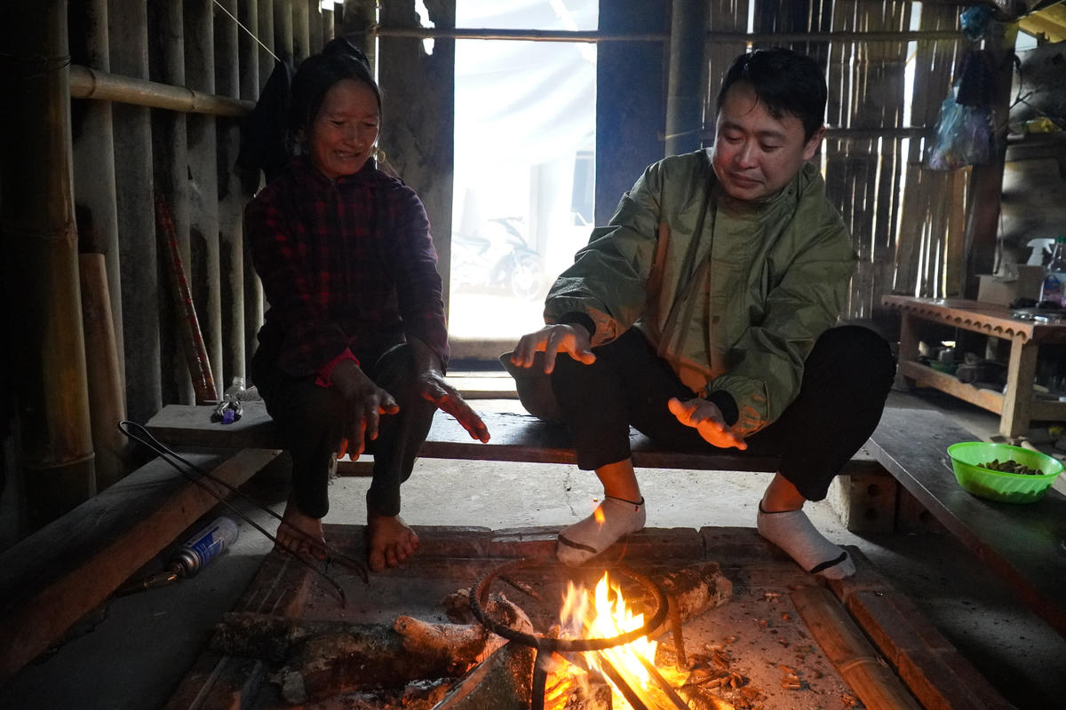 Thời tiết rét buốt ở Son, Bá, Mười diễn ra thường xuyên. Ảnh: Đình Minh.