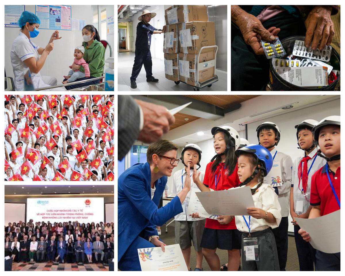 "WHO Việt Nam, cùng với các cơ quan Liên Hợp Quốc tại Việt Nam, vô cùng vinh dự khi được đồng hành cùng đất nước trên chặng đường tiếp tục xây dựng một tương lai khỏe mạnh, an toàn và vững mạnh hơn", Tiến sĩ Angela Pratt khẳng định.