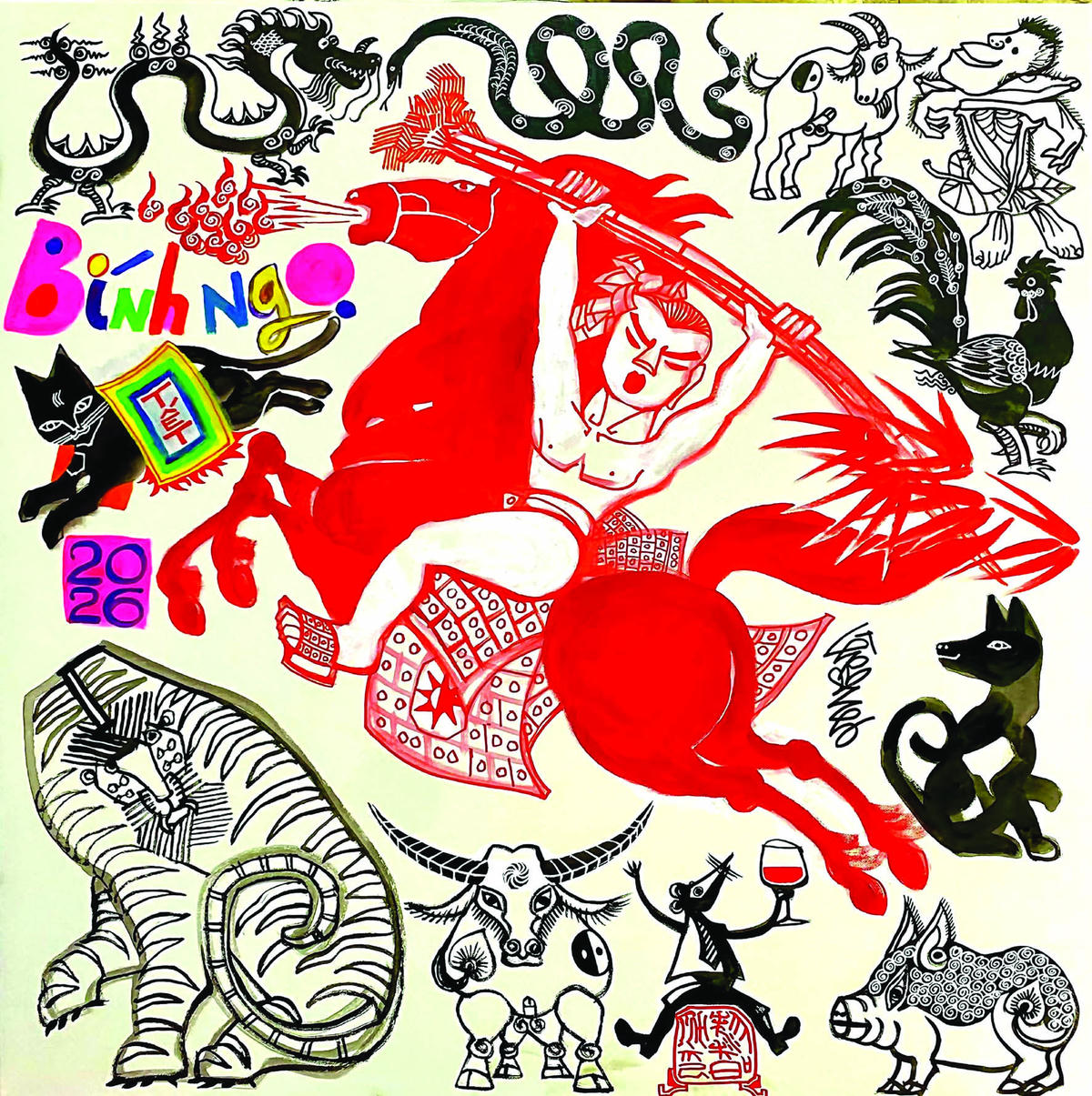 Sải cước tung bờm khắp bốn phương