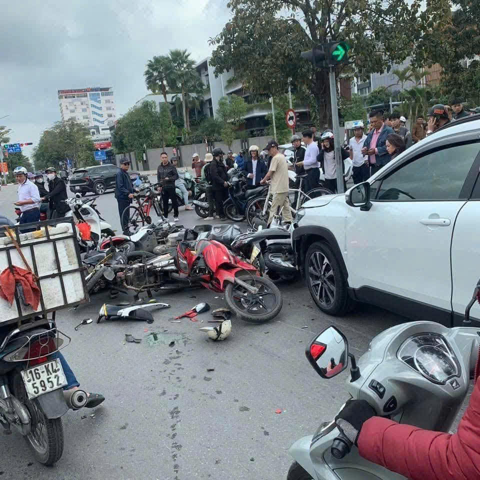 Hiện trường vụ tai nạn giao thông. Ảnh: CTV.&nbsp;