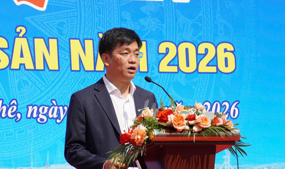 Phó Chủ tịch UBND tỉnh Quảng Ngãi Đỗ Tâm Hiển tại buổi lễ. Ảnh: CV.