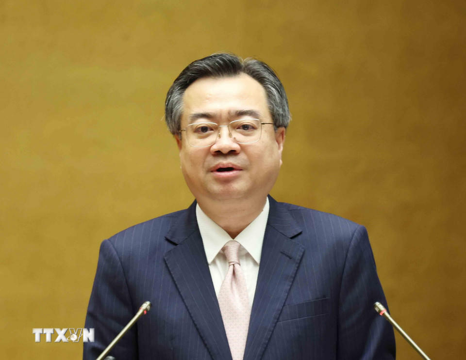 Đồng chí Nguyễn Thanh Nghị, Uỷ viên Bộ Chính trị, Bí thư Trung ương Đảng, Trưởng Ban Chính sách, Chiến lược Trung ương quán triệt nội dung trọng tâm của Nghị quyết số 79-NQ/TW về phát triển kinh tế Nhà nước. (Ảnh: Phương Hoa/TTXVN).