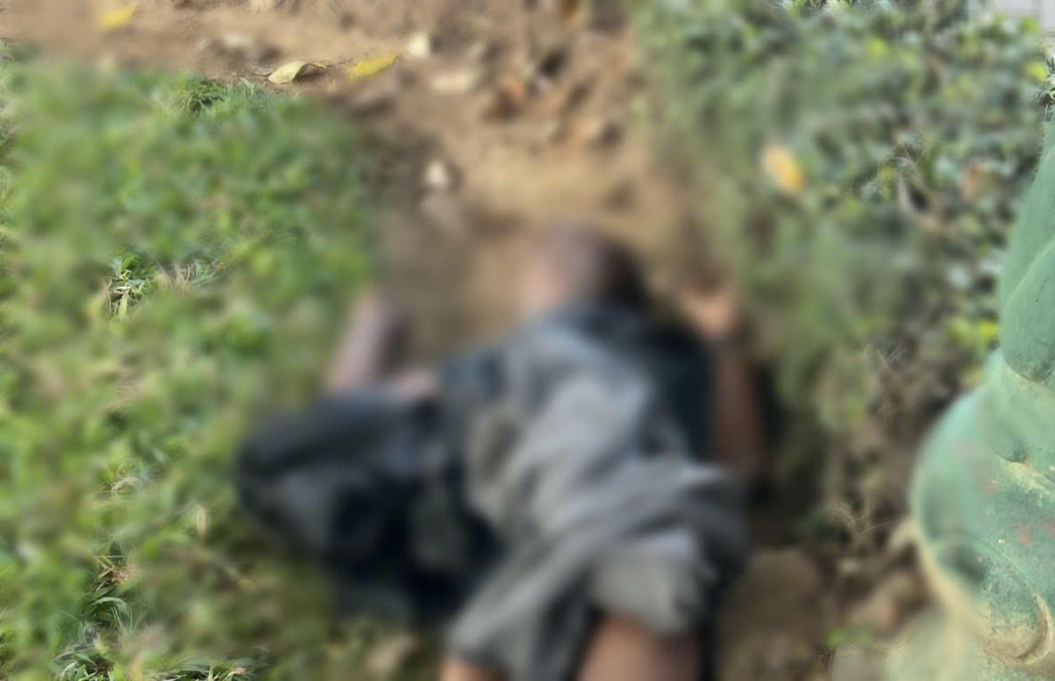 Nơi phát hiện thi thể ông H. Ảnh: CV.