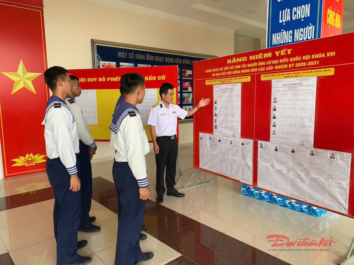 Bộ Tư lệnh Vùng 2 Hải quân đã sẵn sàng cho công tác bầu cử ĐBQH và HĐND các cấp. Ảnh: Mạnh Cường.
