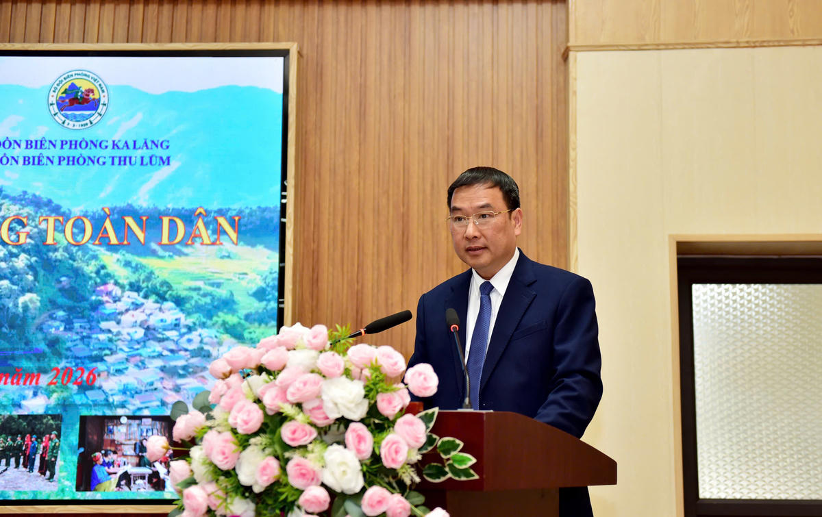 Ông Tống Thanh Bình phát biểu tại Ngày hội.