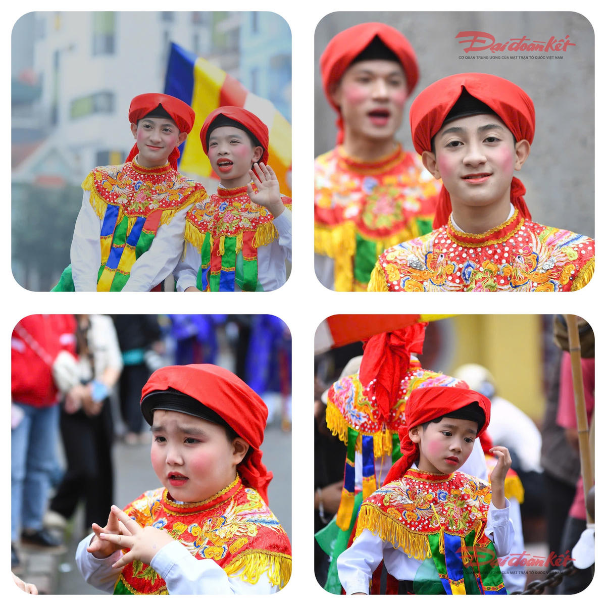 Nụ cười và gương mặt háo hức, xinh đẹp trước giờ múa của những chàng trai nhỏ tuổi. Ảnh: Phạm Sỹ.

