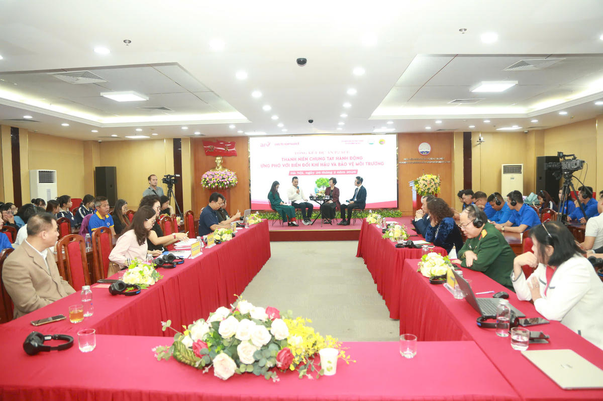 Toàn cảnh Lễ tổng kết dự án. Ảnh: ĐT