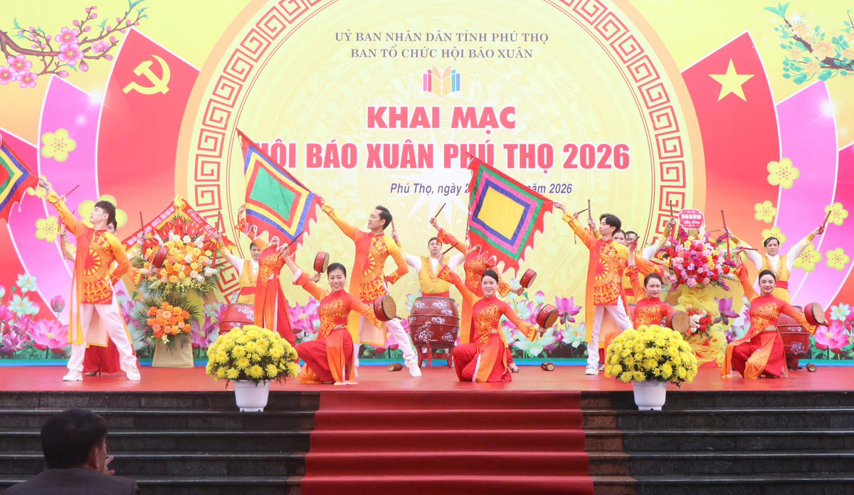 Nhiều tiết mục nghệ thuật được đầu tư công phu. Ảnh: Tuấn Trung.