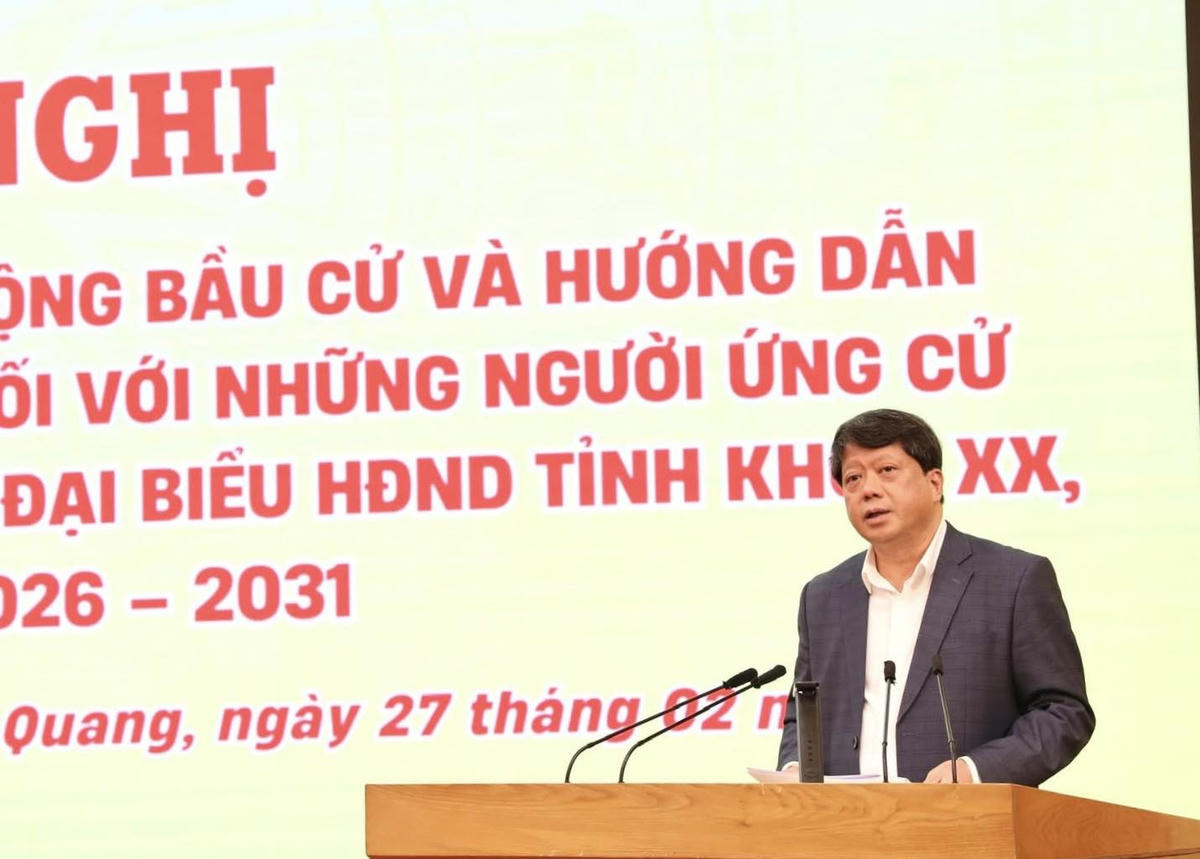 Ông Hà Trung Kiên - Ủy viên Ban Thường vụ Tỉnh ủy, Phó Chủ tịch Thường trực Ủy ban MTTQ Việt Nam tỉnh Tuyên Quang. Ảnh: Đ.S.