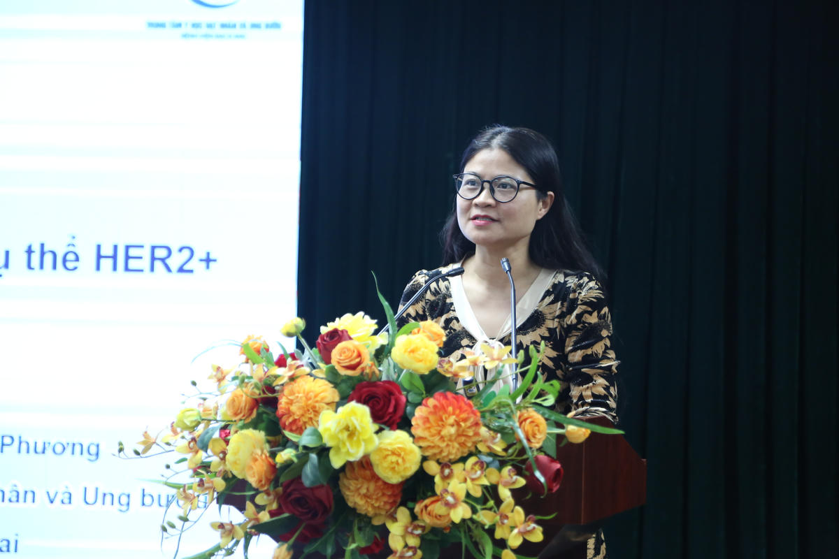 PGS.TS.BS Phạm Cẩm Phương cập nhật những tiến bộ trong điều trị ung thư vú HER2+.