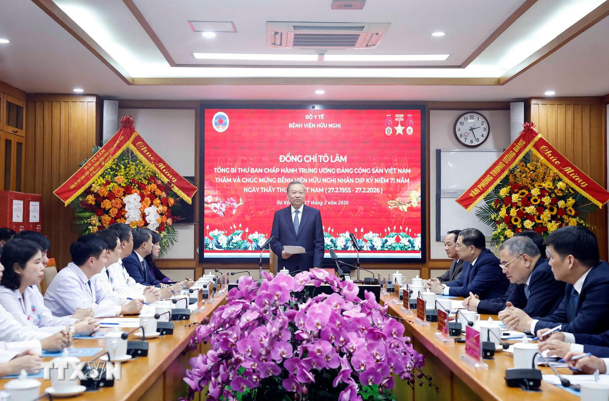 Tổng Bí thư Tô Lâm phát biểu. (Ảnh: Thống Nhất/TTXVN).