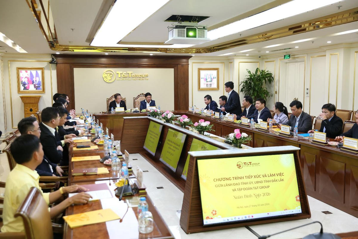 Quang cảnh buổi làm việc. (Ảnh: T&amp;T Group).