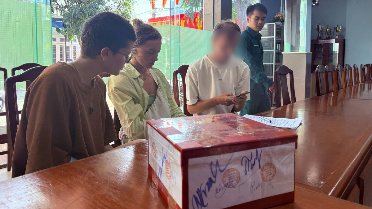 Một trường hợp sử dụng UAV bị ngăn chặn tại phường An Hải. Ảnh: Nguyễn Tú.