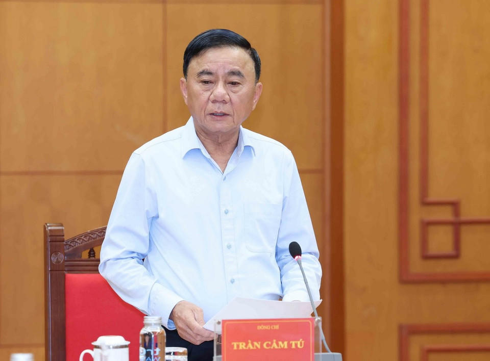 Sáng 3/3, tại Trụ sở Trung ương Đảng, đồng chí Trần Cẩm Tú, Ủy viên Bộ Chính trị, Thường trực Ban Bí thư, Trưởng Ban Chỉ đạo, chủ trì Cuộc họp Ban Chỉ đạo xây dựng Đề án Tổng kết 20 năm thực hiện Nghị quyết Trung ương 3 (khóa X) về tăng cường sự lãnh đạo của Đảng đối với công tác phòng, chống tham nhũng, lãng phí" (giai đoạn 2006-2026). (Ảnh: Phương Hoa/TTXVN)