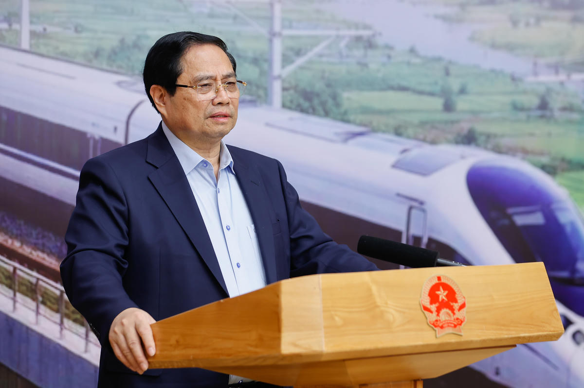 Thủ tướng Phạm Minh Chính phát biểu tại phiên họp. Ảnh: Nhật Bắc